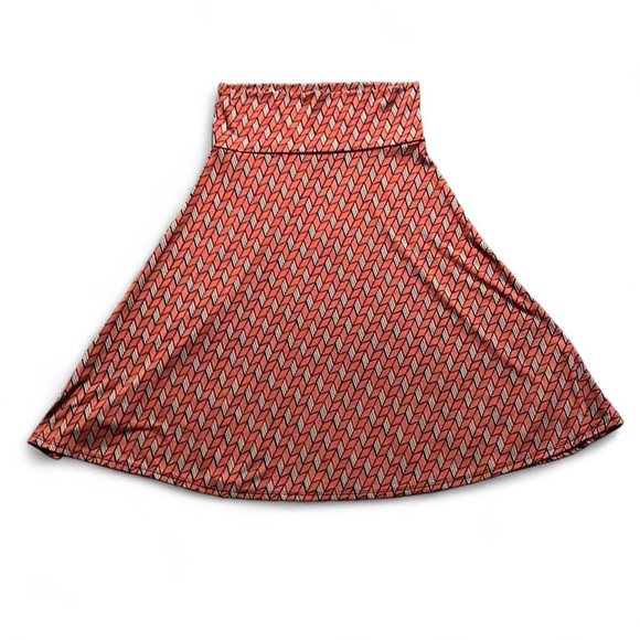 LuLaRoe Red Midi A-line Skirt for Casual Wear - Picture 1 of 5